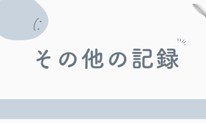 その他の記録